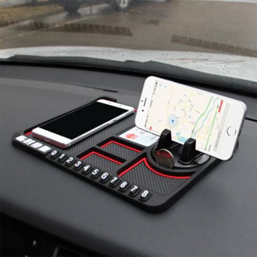 New Multifunctional Car Anti-Slip Mat Auto Phone Holder Non Slip Sticky Anti Slide Dash Phone Mount Silicone Dashboard Car Pad