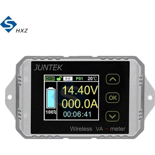 VAT-1050 VAT-1300 VAT-4300 0-50A 0-100V Wireless Color Screen DC Volt-ampere Meter, Watt-hour Meter, Electric Garage Meter