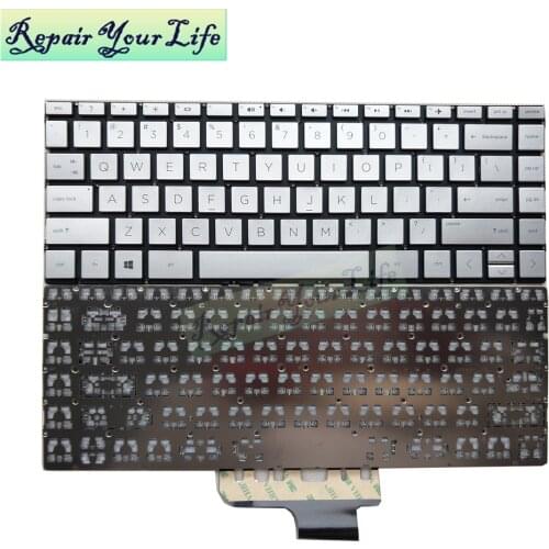 New US Laptop keyboard for HP Pavilion x360 14-CK 14-CM 14-DG 14Q-CS 14T-CM 14Q-CY 14-CE 14-CF Series SILVER WHITE L15601-001