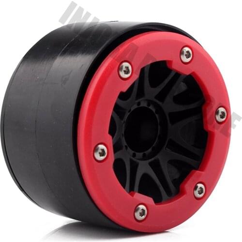 4PCS Plastic 2.2inch Beadlock Wheel Rim for 1/10 RC Rock Crawler Axial SCX10 RR10 WRAITH Wheel Hub