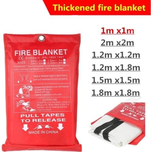 1M x 1M Fire Blanket Fiberglass sealed fire blanket housing safety fire extinguisher tent ship emergency life shed safety cover