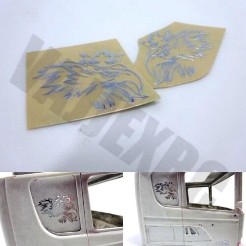 Griffin Window Metal Sticker for 1/14 Scale TAMIYA Remote Control Tractor Scania R470 R620 R730