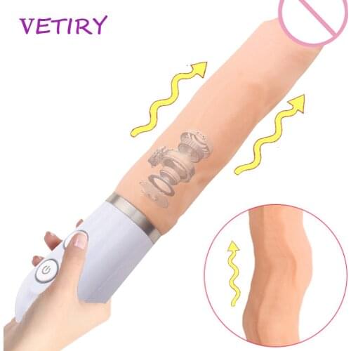 Realistic Dildo Vibrator Swing Realistic Dildo Vibrator Sex Toys for Woman Huge Big Penis G-spot Orgasm Female Masturbation