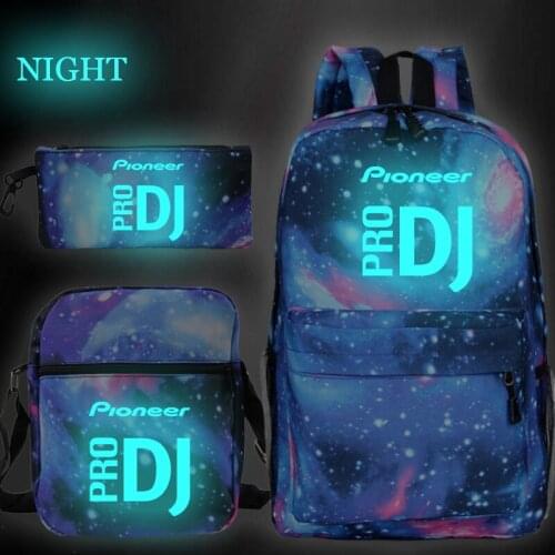 2020 Pioneer Pro Dj Print 3pcs/set School Bags for Teenager Boys Girls Bagpack Women Men Mochila Backpacks