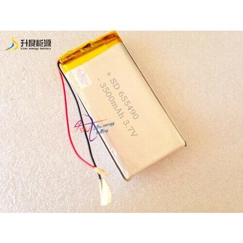 SD 655490 lithium polymer battery 3.7v 3500mah tablet PC E-book, GPS, PMP, MID, Power Bank