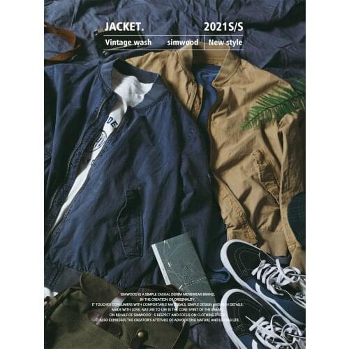 Simwood Mens Spring Jackets