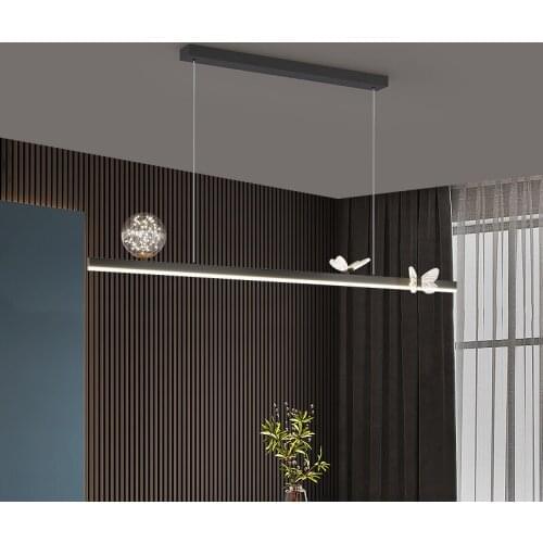 Nordic Simple LED Pendant Light Gold&Black Frame Indoor Lamp For Home Modern Decoration Lustre Luminaire LoftIndoor 90-260V