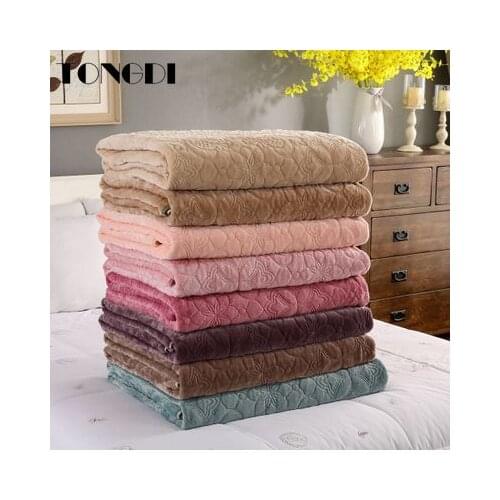 TONGDI Baroque Knitting Woolen Soft Thickened Warm Berber Fleece Fannel Sheet Luxury Decor For Cover Sofa Bed Bedspread Winter