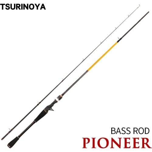 TSURINOYA PIONEER Casting Fishing Rod 2.12m 140g FUJI Guides High Carbon Line WT 6-15lb Lure WT 5-17g M Power Baitcasting Rod