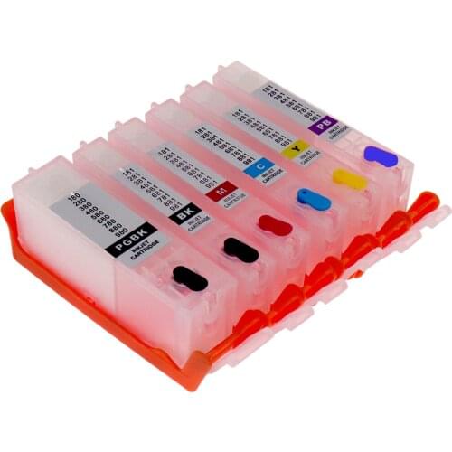 Vilaxh PGI-580 CLI-581 Refillable Ink Cartridge For Canon PGI580 CLI581 PIXMA TR7550 TR8550 TS6150 TS8150 TS9150 TS9155