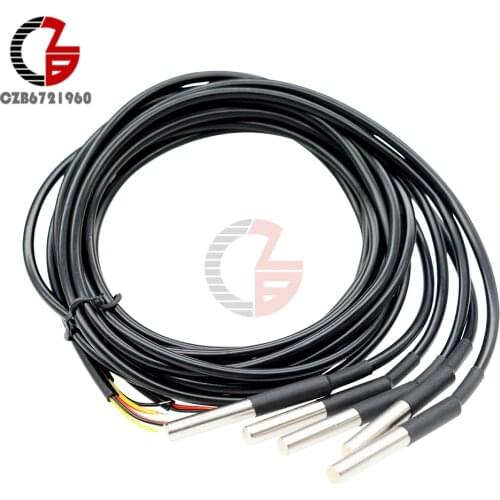 1m DS18B20 NTC Thermistor Temperature Sensor Probe Cable Waterproof NTC Temp Sensor 1 Meter