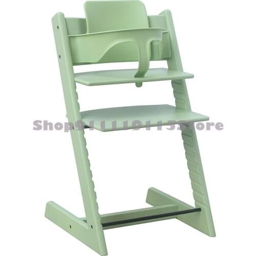 1 Set Of Growth Chair + Guardrail) Baby Chair Child Dining Chair Baby Chair High Foot Lift Dining Chair