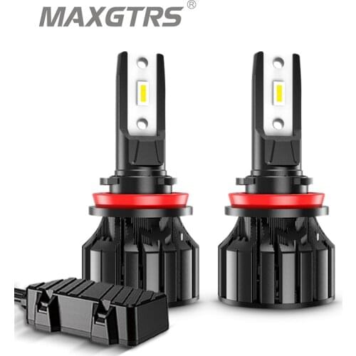 2x M2P Car Headlights H1 H4 H7 LED H8 H11 HB3 9005 HB4 9006 70w Auto LED Bulb Automobile Headlamp 6000K Lighting Mini Size 12V