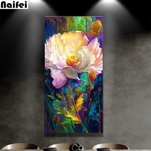5d diy Diamond Mosaic full Square/Round Rhinestones Flower Diamond Painting Picture Of Rhinestones Plant Home Decor
