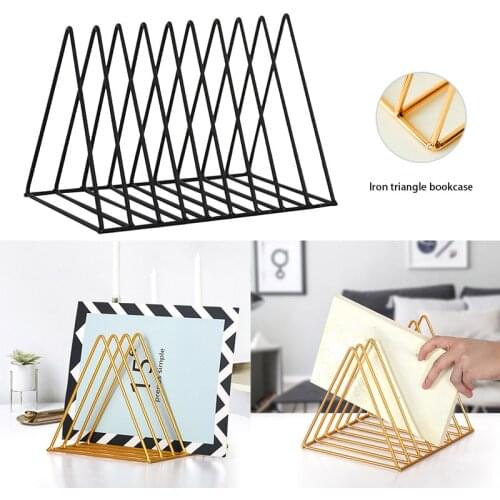 7 Slot Hollow Bookshelf Magazine Holder Desktop File Sorter Organizer Decor WXV Sale