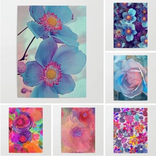 Hd Prints Abstract Floral Canvas Painting Home Decor Cherry Blossom Posters Living Room Wall Art Modular Pictures No Framework