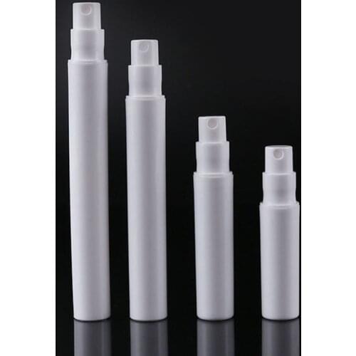 5ml White Perfume Atomizer Spray Bottles Plastic Empty Perfume Mist Spray Cosmetics Travel Makeup Toner Bottle Nebulizer 100pcs