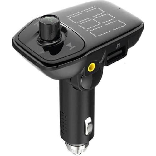Bluetooth Car Kit Hands-free Calling Wireless FM Transmitter 3.5mm AUX Audio Jack Car MP3 Player Dual USB Car Charger