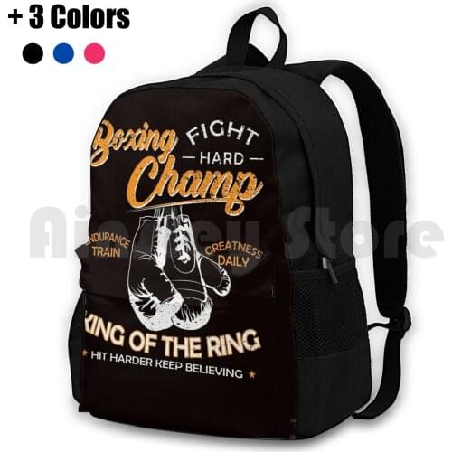 Boxer / Boxing Outdoor Hiking Backpack Waterproof Camping Travel Fight Sports Lifestyle Boxing Gloves Sparring Knock Out Punch