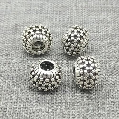 8pcs of 925 Sterling Silver Flower Beads 8mm for Bracelet