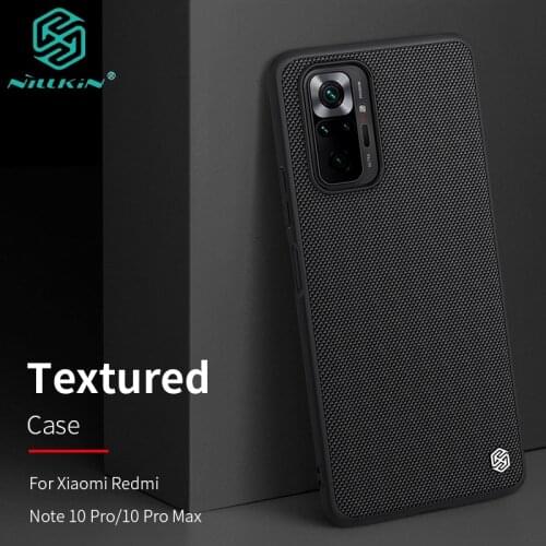 For Xiaomi Redmi Note 10 Pro Case Original Nillkin Textured Weaving Nylon Fiber Protective Cover for Redmi Note 10 4G 5G чехол