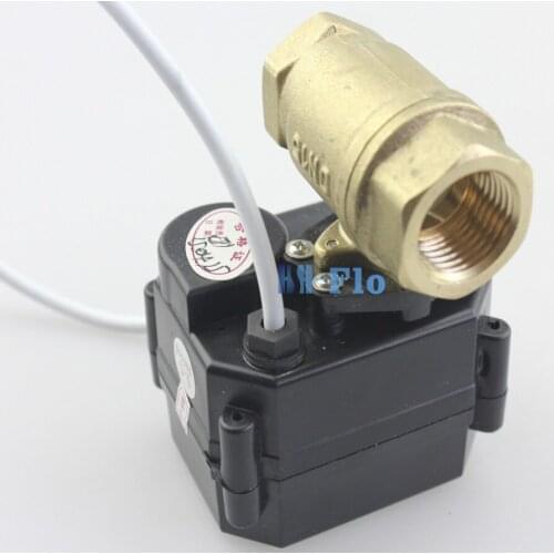 DC3-6V Brass Two Way Motorized Ball Valve 1/2" DN15 CR-05 Electrical Ball Valve With Position FeedBack