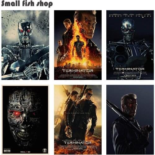 Terminator Genisys Home Furnishing decoration Kraft Movie Poster Drawing core Wall stickers