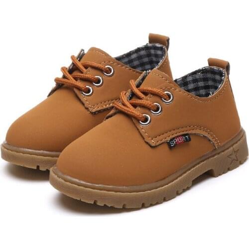 2021 Childrens Shoes Autumn and Winter New Kids Shoes Martin Boots Girls Boots Short Yellow Boots Fashion Warm Hot Student Boys