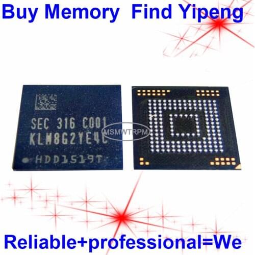 KLM8G2YE4C-C001 Small size BGA153Ball EMMC 8GB Mobilephone Memory New original and Second-hand Soldered Balls Tested OK
