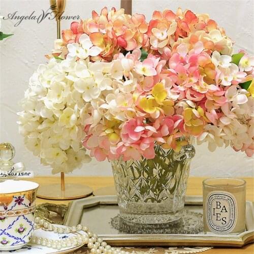 Artificial Flower Hydrangea Bouquet Bride Holding Flower Wedding Flower Wall Arrangement Materials Home Decoration Photo Props