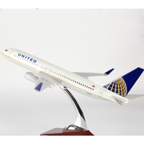 40cm United Airlines Boeing B737 Airplanes Resin Diecast Plane Model Gift Aircraft Model Collectible