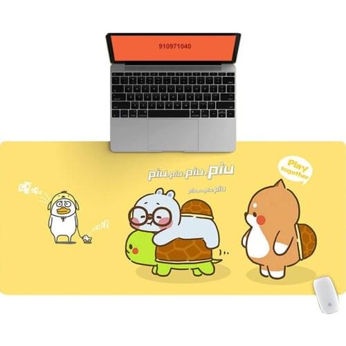 Office Computer Desk Mat Table Keyboard Big Mouse Pad Small Animal Cartoon Laptop Cushion Desk Non-slip Mat Gamer Mousepad Mat