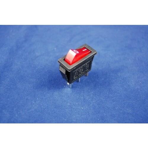 Lot of 5 Pcs Rectangle RED Light Illuminated 2 Position Rocker Switch 3 Pin 220V AC Boat switch KCD3