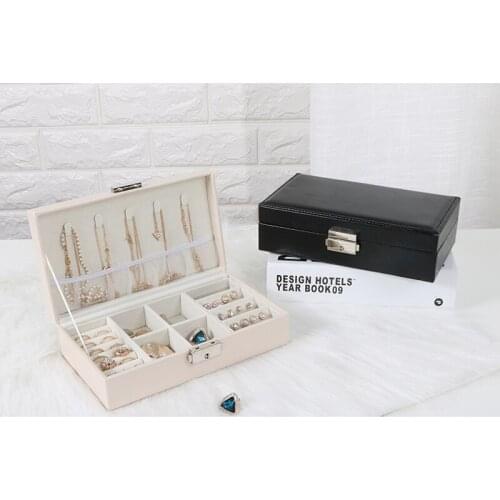 Fashion Jewelry Rings Display Tray Velvet Case Box Jewelry Storage Box Necklace Holder