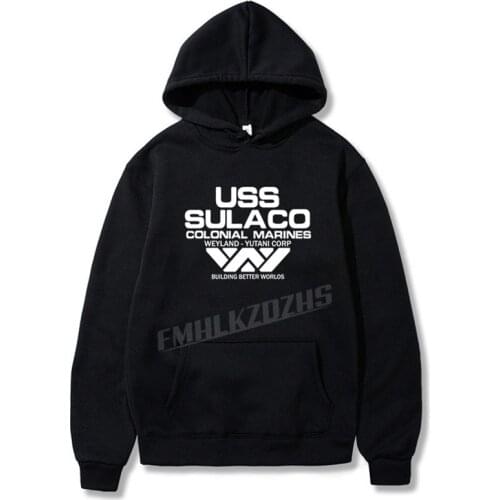 Fashion USCSS Nostromo Hoodies Alien USS Sulaco Colonial Marines Aliens Off World Men Cotton Neutral Women Sweatshirt Hoody Tops