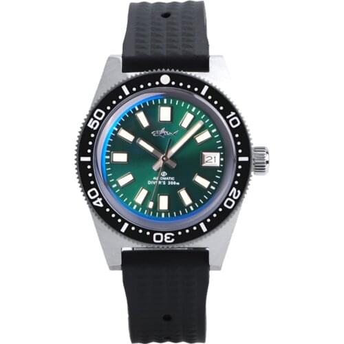 Heimdallr Mens Diving Watch Sapphire 62MAS Stainless Steel Luminous 30ATM Water Resistance NH35A Automatic Movement Mens Watch