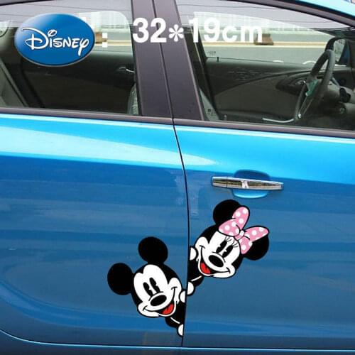 Disney Cute Cartoon Mickey Mouse Mickey Creative Body Decoration Novice Car Personality Car Door Sticker