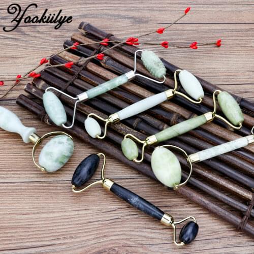 7 Type New Double-headed Jade Roller Massage Facial Massager Face Roller Relax Slimming Tool Face Lifting Anti Wrinkle Skin Care