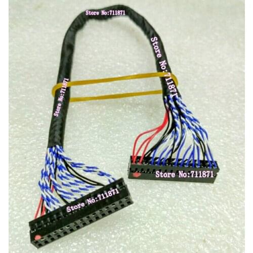 Opposite direction arrange 30P LCD Screen Cable Line 30P to 30Pin Female to Female line position Contrary LVDS Screen line cable