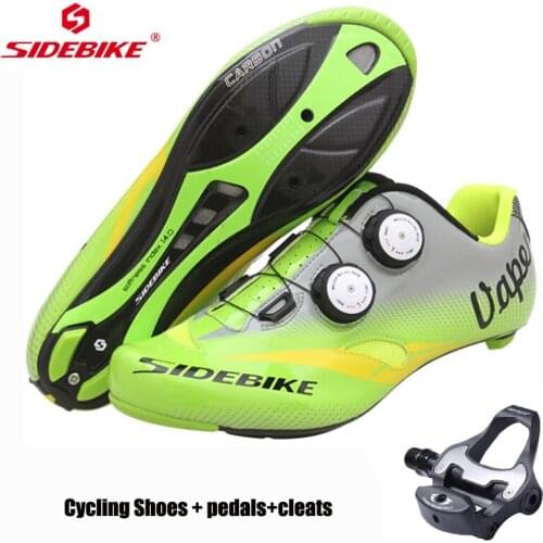 Sidebike road cycling shoes carbon fiber ultralight racing bike men sneakers professional bicycle sneakers breathable shoes
