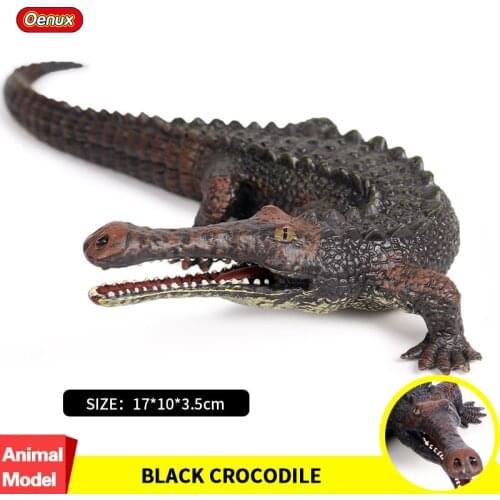 Oenux Original Wild Savage Sarcosuchus Imperator Action Figures Crocodile PVC High Quality Lifelike Collection Toy For Kid Gift