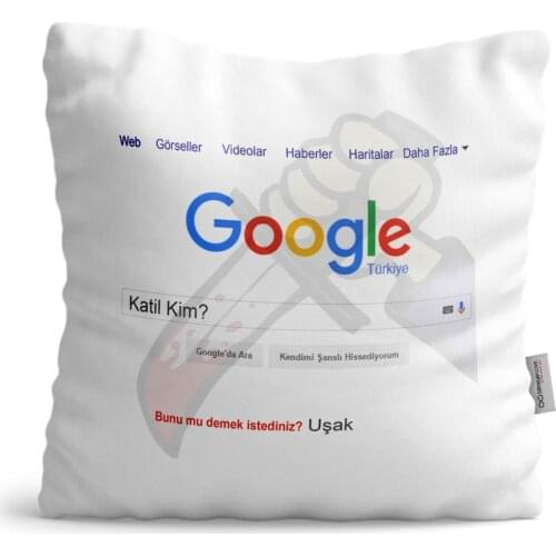 Personalized Custom Google Killer Who White Satin Pillow-1