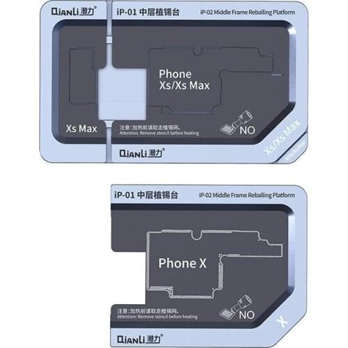 QianLi Middle Frame Reballing Platform Reballing for iPhone X XS XSMAX 11 11Pro BGA Stencil Tin Plantin Logic Board Rework Tool