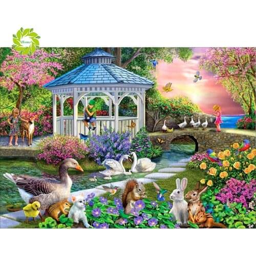 Old Street Home Diamond Embroidery Anmial Cross Stitch DIY Diamond Painting home Diamond Mosaic Rhinestones Decoration