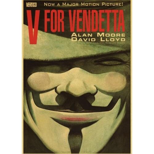 Lot style Choose Vintage Classic Movie V for Vendetta Art print Silk poster Home Wall Decor