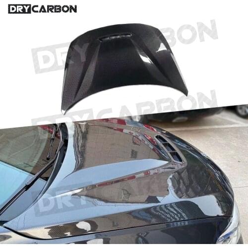Dry Carbon Fiber Front Engine Hood for BMW 1 Series F20 2 Series F22 F87 M2 Car CS Style Air Vent Bonnet Cap