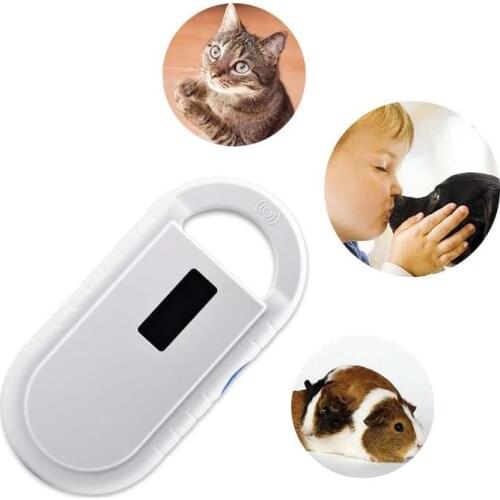 134.2KHz FDX-B Animal microchip reader ID64 Fdx-b Smaller Simpler Handheld Scanner Dog Chip syringe Reader for animal ear tags