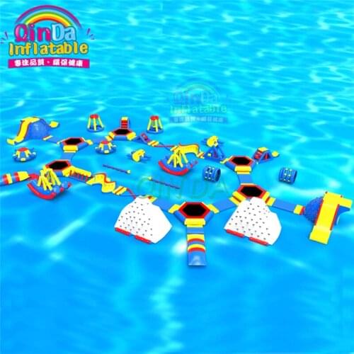 Aqua glide Float Obstacle Course Inflatable Water Games Park