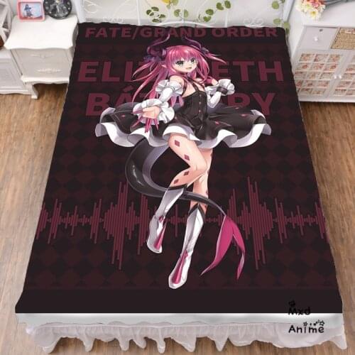 Japan Anime Fate FGO Game Elizabeth Bathory Printed Bed sheets 120*200cm 150*200cm Bedsheet otaku Bed sheet Summer Quilt Blanket