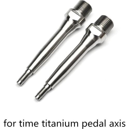 1 pair bicycle pedal titanium axle for time pedal axis super light